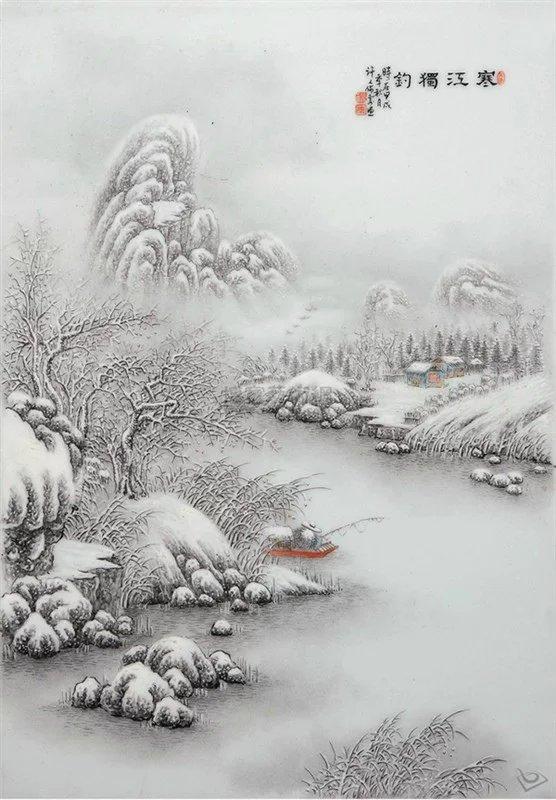 赞美水墨画很美的诗句绝美古诗水墨画雪景欣赏太漂亮了快分享给朋友吧